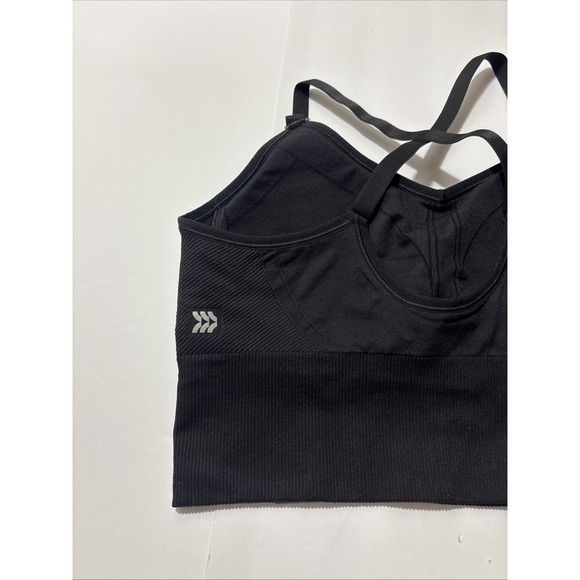 All Motion Women Seamless Medium Support Sports Bra Black Plus XXL 214-05-5376 - Picture 7 of 10